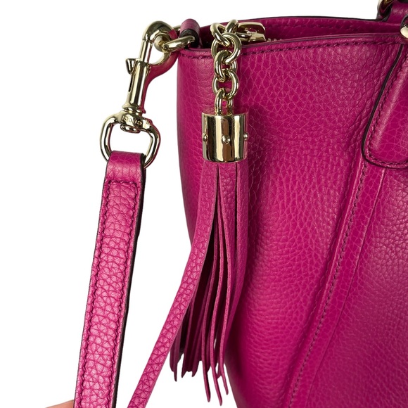 NOT FOR SALE  Soho Patent Leather Pink Satchel - Picture 5 of 12